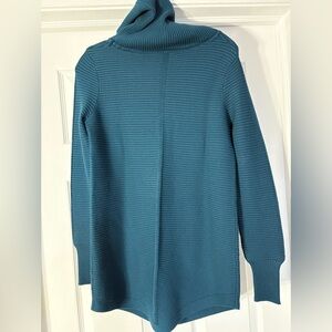 Cyrus Turquoise Cowl Neck Sweater